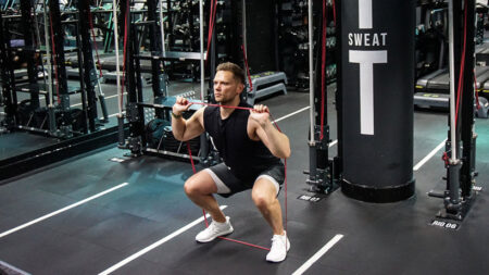 Resistance band exercises for leg day