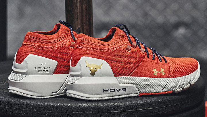 Step into the gym wearing the Rock's new training shoes