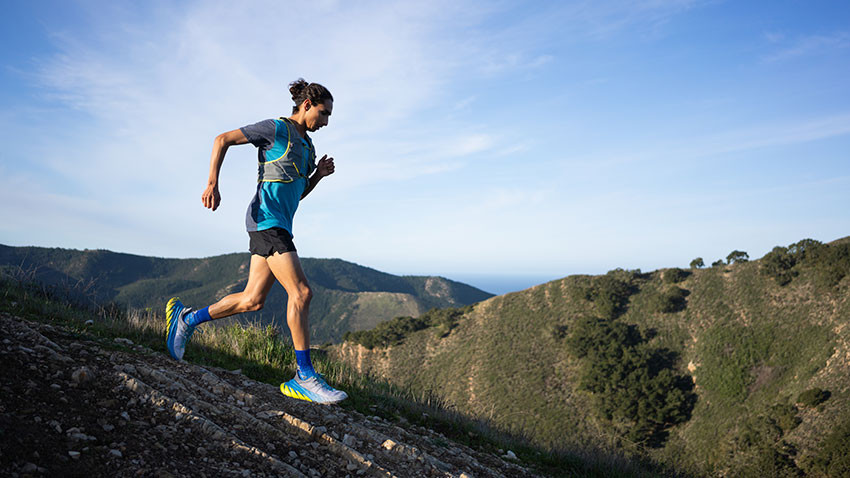This giant Hoka One One shoe is designed for downhills